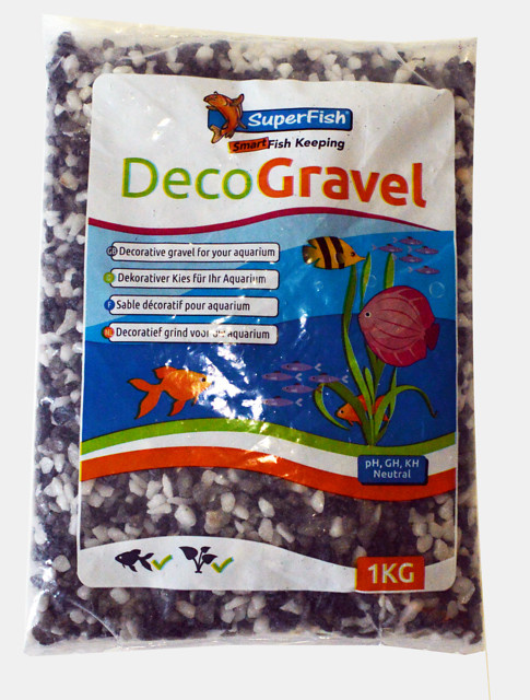 Superfish aquarium grind mix wit-zwart-grijs  1 kg