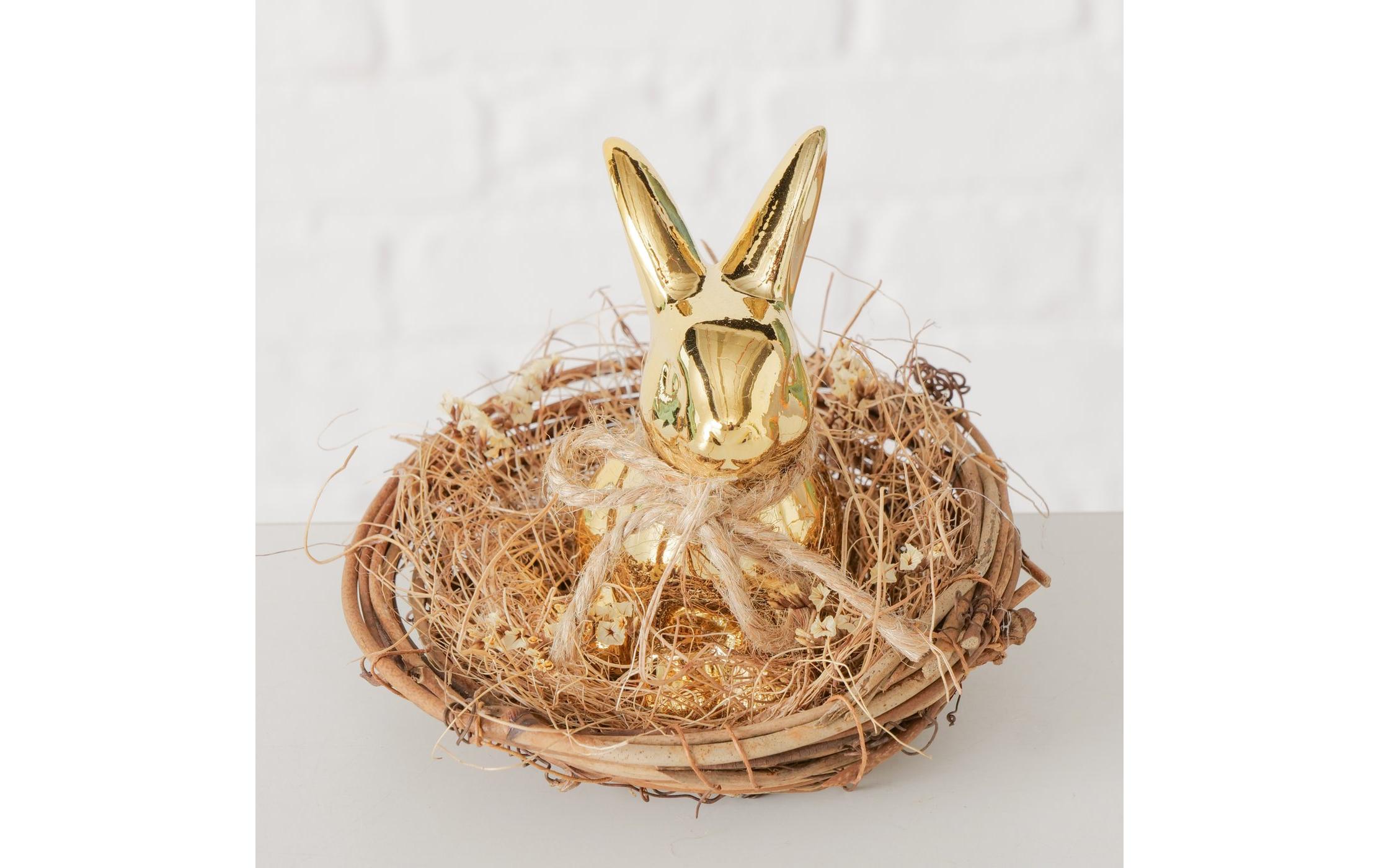 Aufsteller Hase Goldina, GoldOster-Arrangement