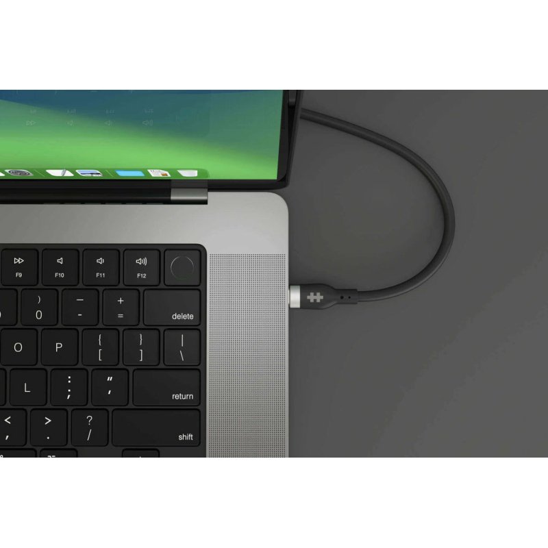 HYPER HJ4002BKGL câble USB USB 2.0 2 m USB C 0,48 Gbit/s 240 W Noir