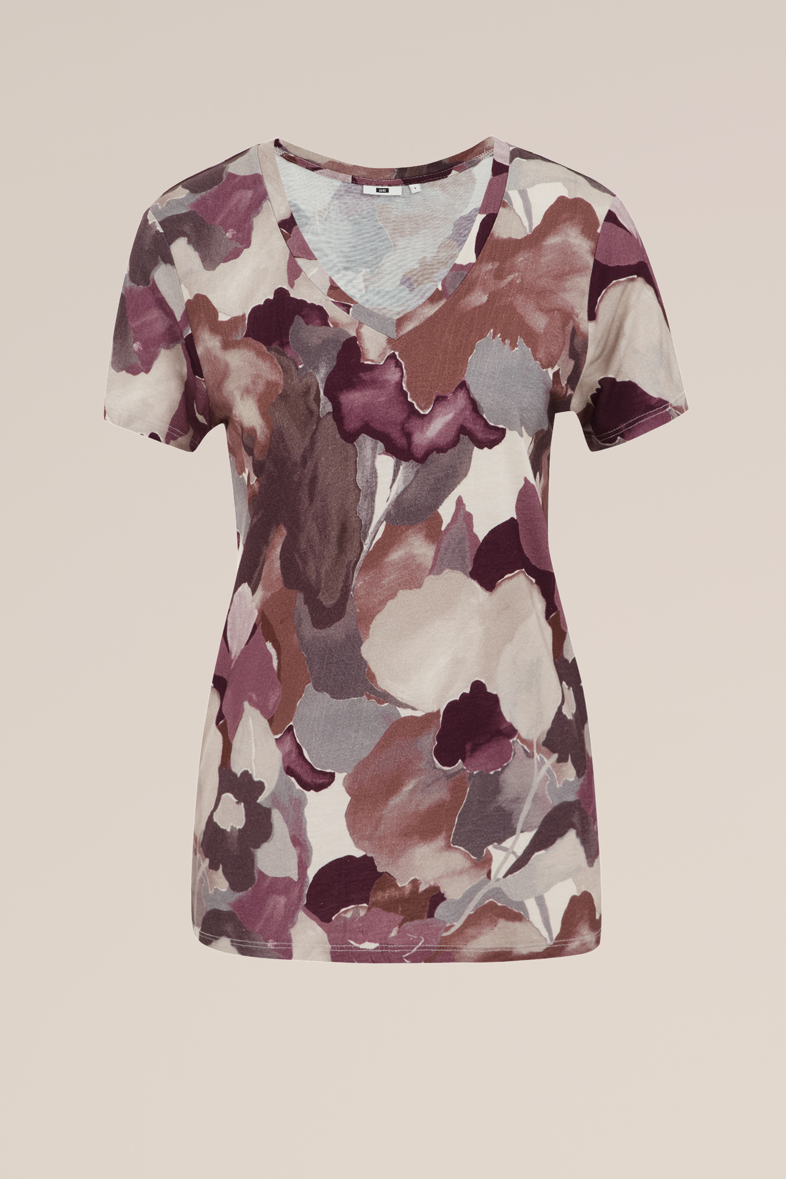 T-shirt met dessin WE Fashion Paars