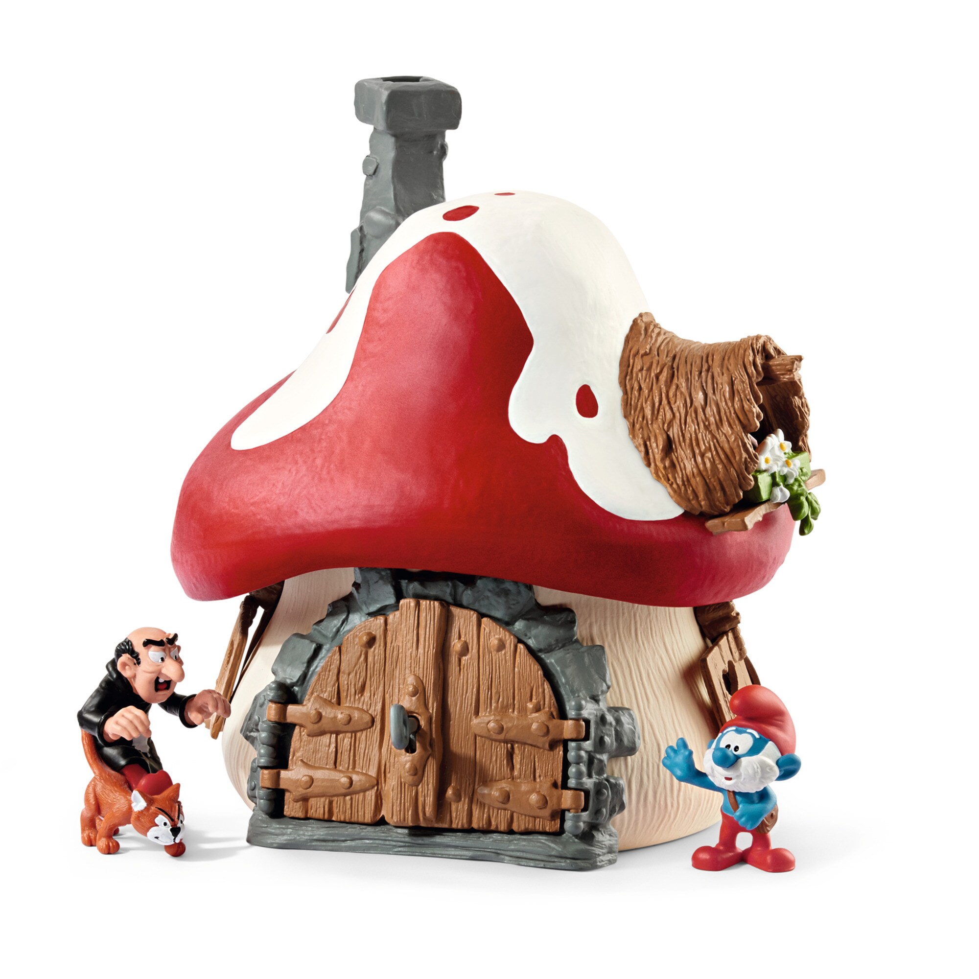 Schleich Spielgebäude Die Schlümpfe Schlumpf Haus mit 2 Figuren