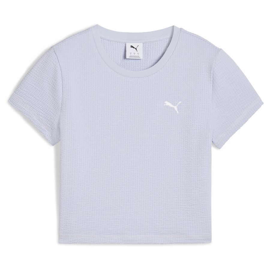 Puma DARE TO Kurzes figurbetontes T-Shirt aus strukturiertem Material