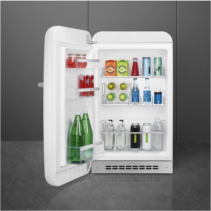 SMEG Stand-Kühlschrank 50's Retro Style FAB10HLWH5 Weiß