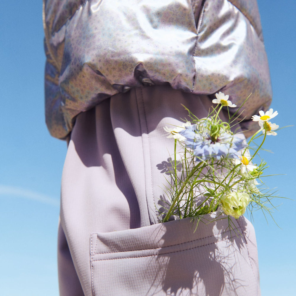 Køb Wheat Silver Sky Flower Lightweight Puffer Jakke Ullu