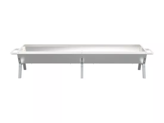 Plateau pour barbecue Argenté 158x42x31 cm Acier inoxydable