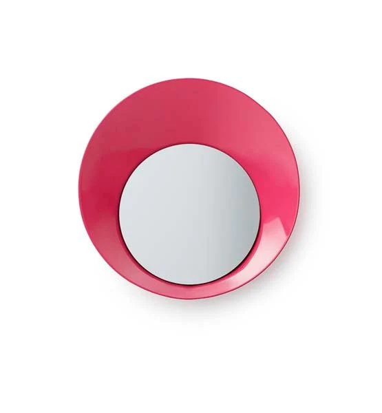 Normann Copenhagen  Ready knage med spejl, pink - Ø 20 cm.