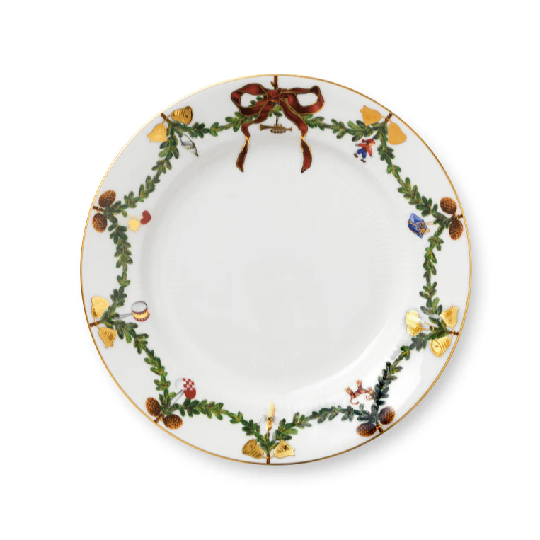 Royal Copenhagen  Stjerne Riflet tallerken - 22 cm.