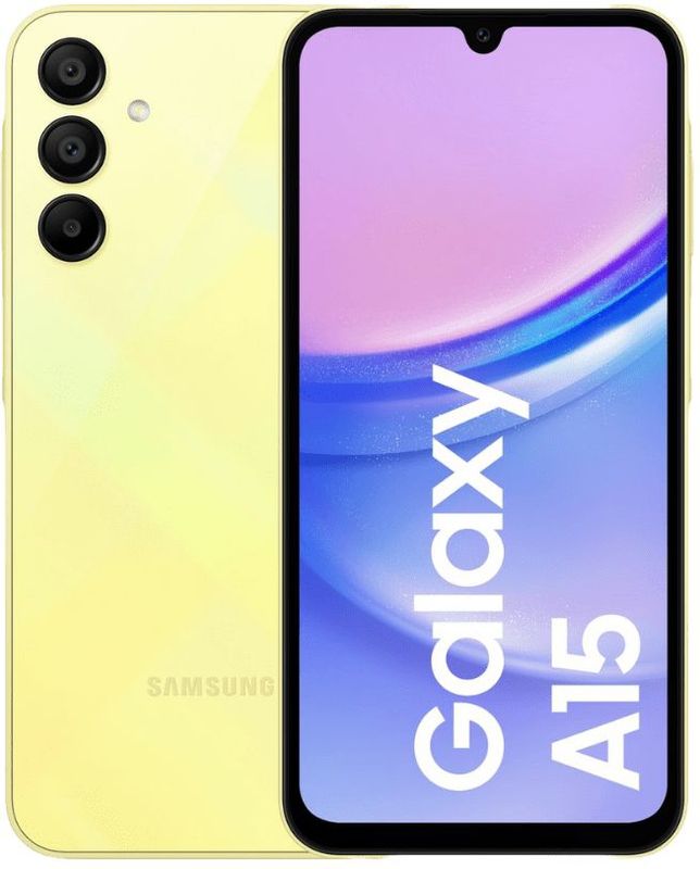 Samsung - Galaxy A15 - Smartphone - Awesome Lemon - 4GB RAM - 128GB Opslag