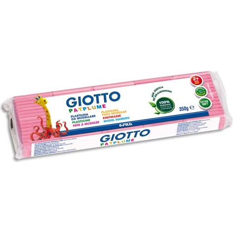 Patplume giotto matiere vegetale souple ne seche pas  pain predecoupe 350g coloris  rose