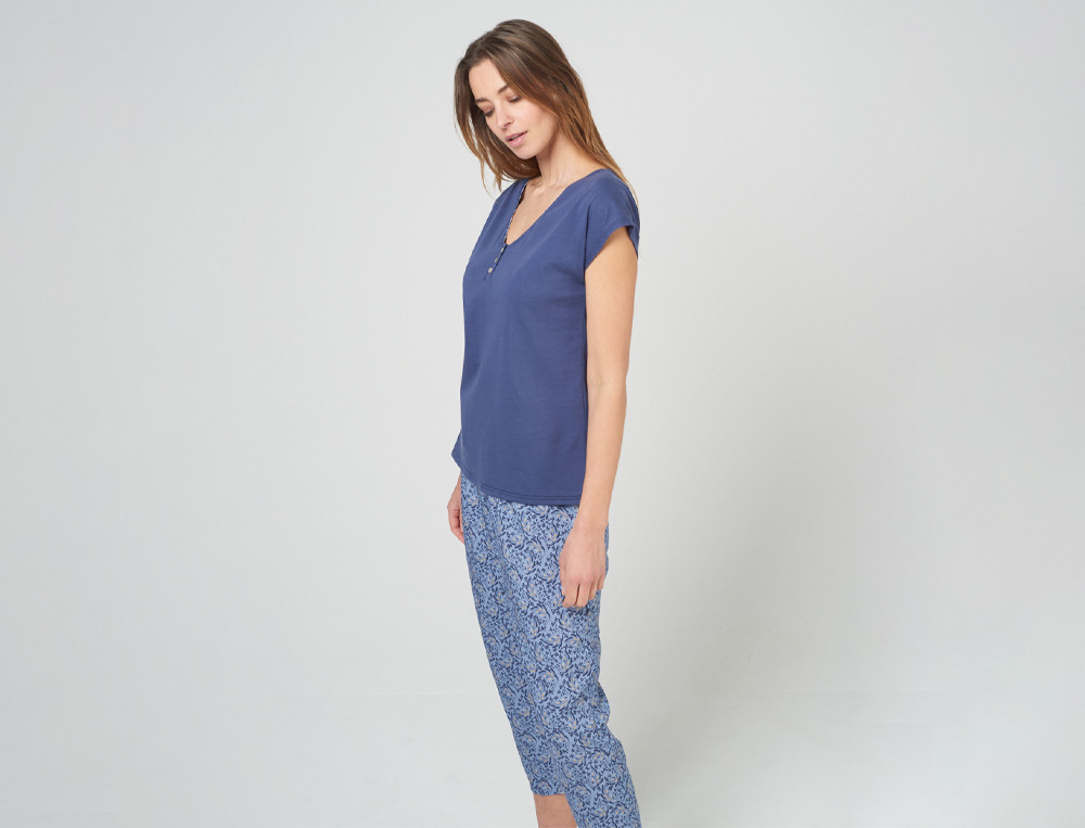 Pyjama short femme-Jardin du palais