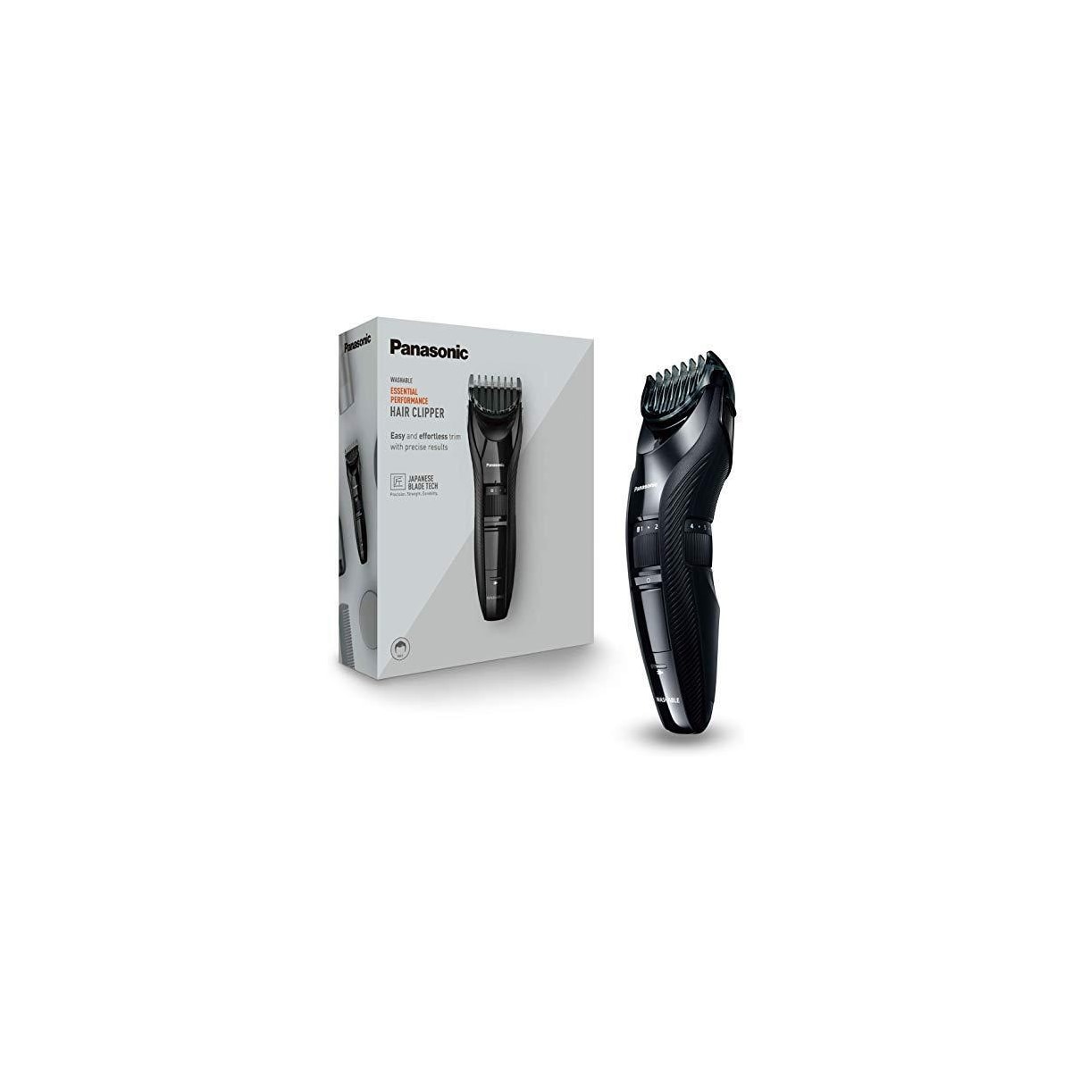 Panasonic Hårklipper ER-GC53 Corded/ Cordless, Wet & Dry, Antall lengdetrinn 19, Trinn presis 0,5 mm, Svart