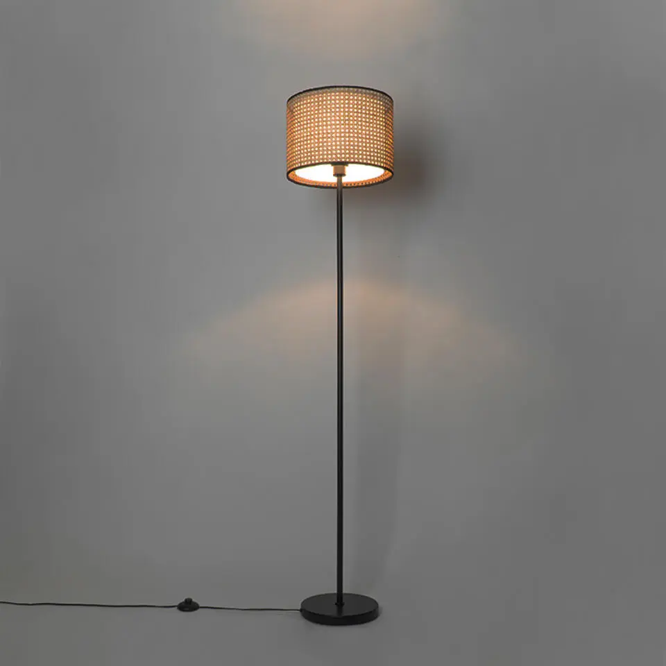 Qazqa vloerlampen kata crème e27