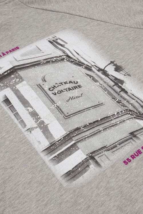 Grijze hoodie emmène-moi à Paris