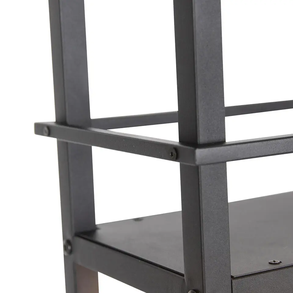 Qazqa hanglampen cage rack zwart e27