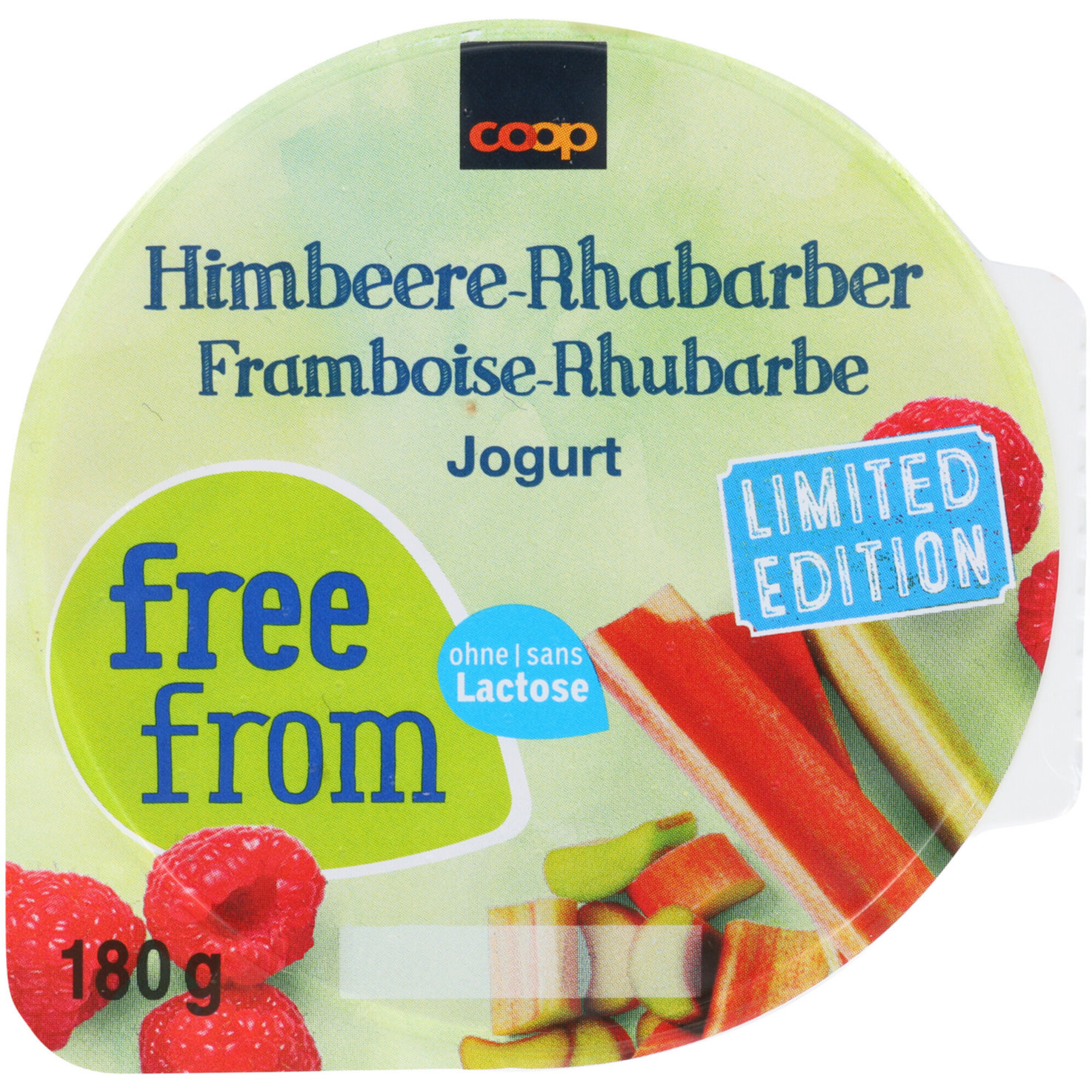 Free From Joghurt Himbeer & Rhabarber lactosefrei 2x180g