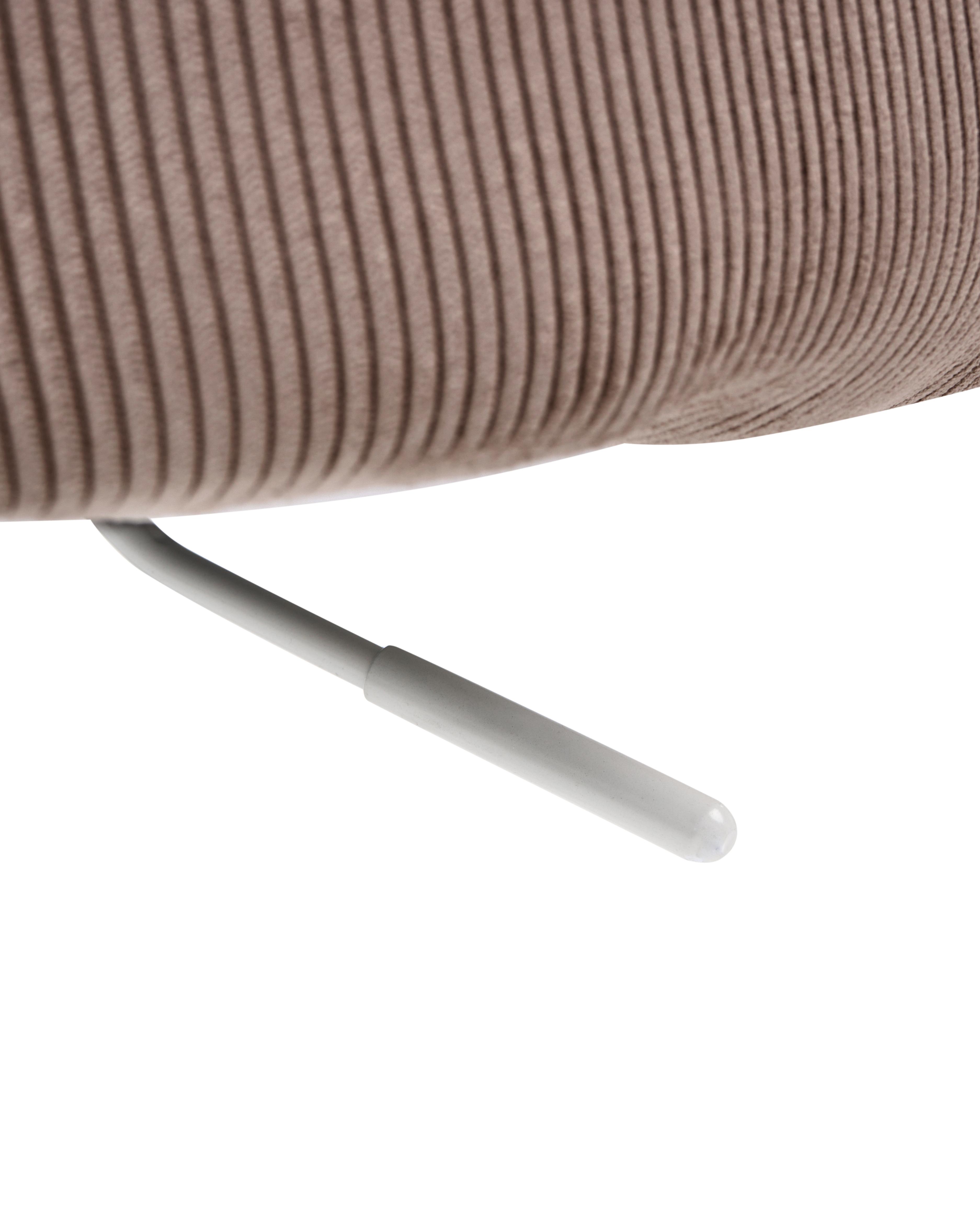 Bureaustoel DRYDEN Corduroy Bruin