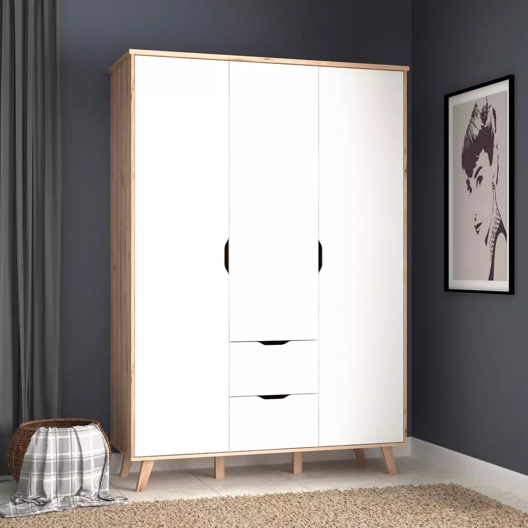 Kleiderschrank Vankka 139 x 202 cm