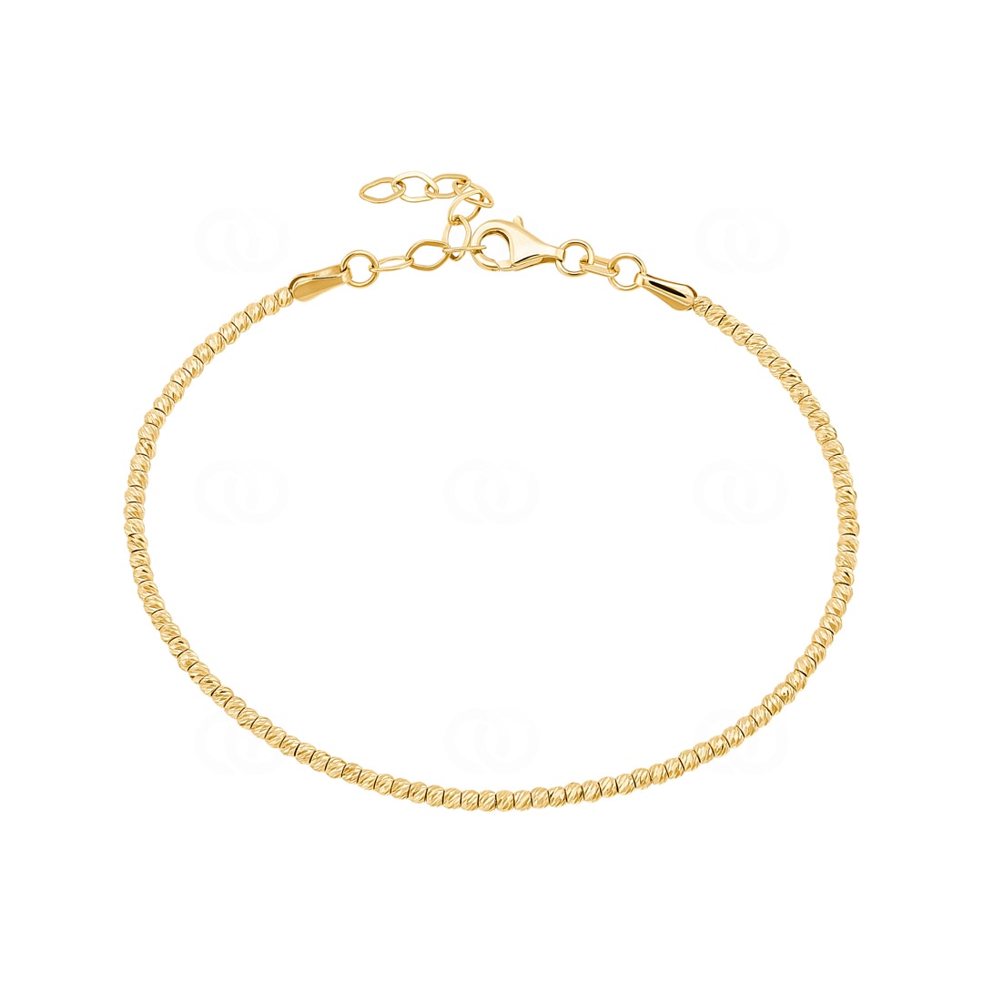 1.9mm Fantasiearmband 750/18 K Gelbgold