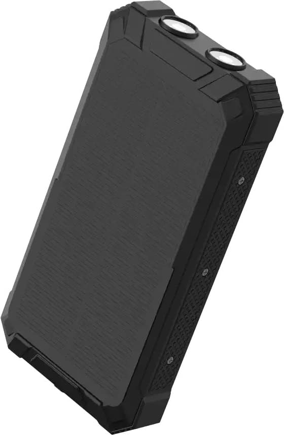 Denver 20000mAh solcellebaseret powerbank (sort)