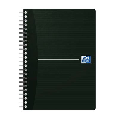 Oxford Office Essentials - Cahier à spirale A5 - 100 pages - petits carreaux (5x5 mm) - disponible dans différentes couleurs