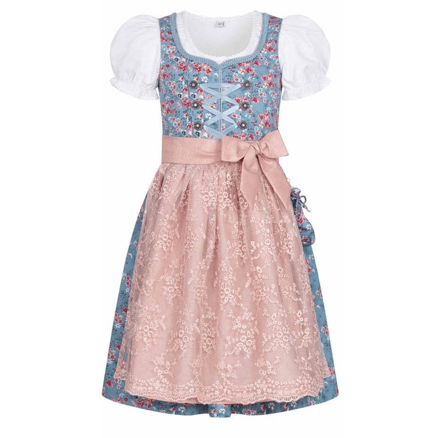 Nübler Kinderdirndl 3-teilig Jule Blau
