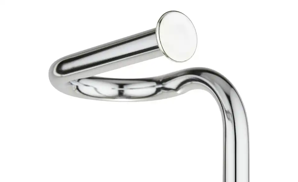 Stand WC Garnitur Chrom mit Ersatzrollenhalter