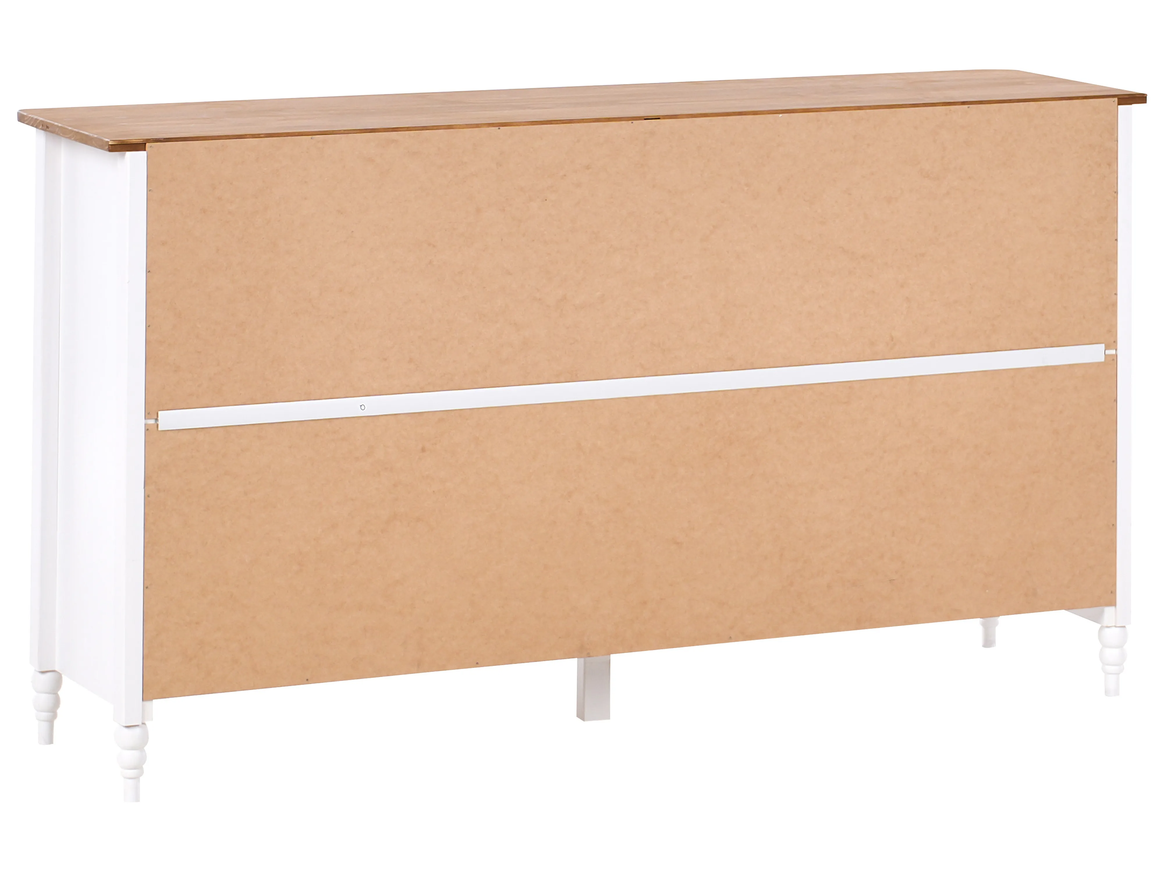 Dressoir met 2 deuren SHILLINGTON Dennenhout Wit