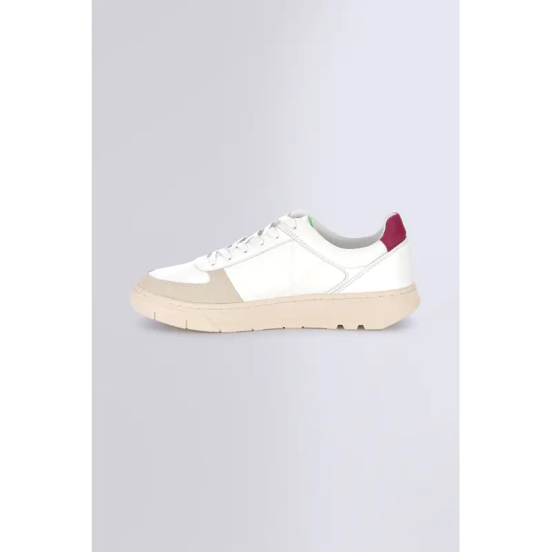 KICK ALLOW BLANC BORDEAUX BASKETS BASSES Cuir No Gender