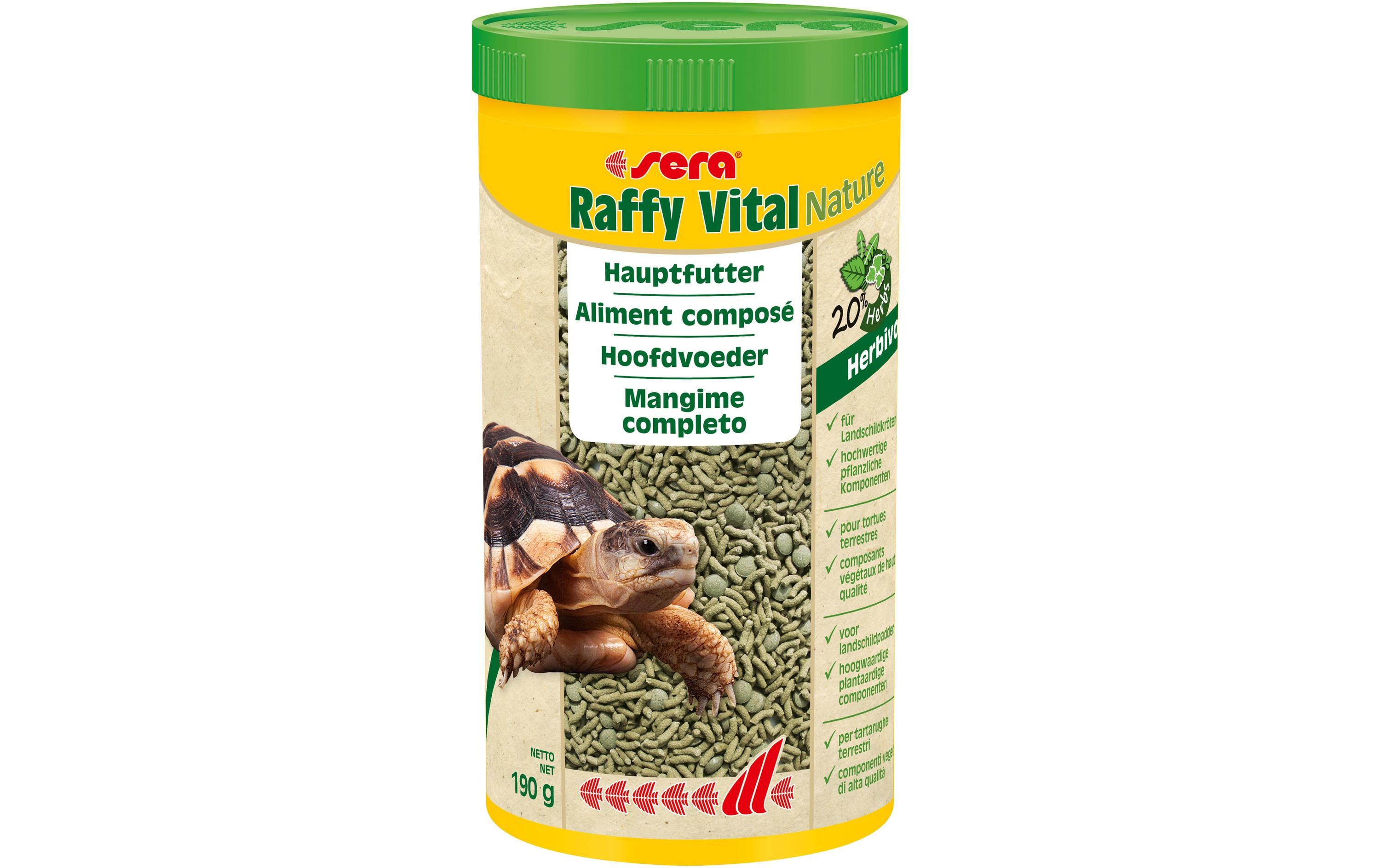 Hauptfutter Raffy Vital Nature, 1000 ml, 190gMischfuttermittel für alle Landschildkröten