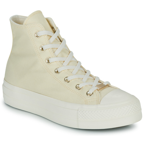Converse - CHUCK TAYLOR ALL STAR LIFT HI - Beige / Blanc