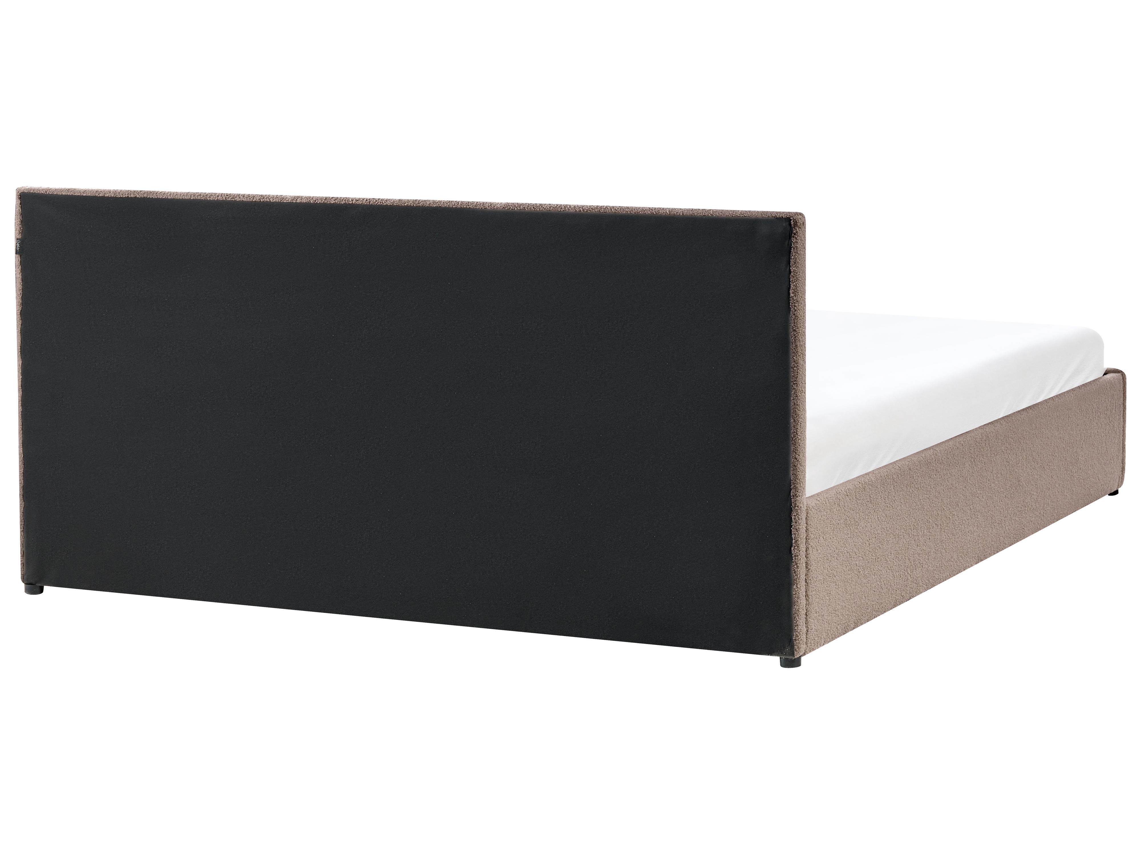 Bed met opbergruimte Bouclé MASSOGNES 180 x 200 cm Taupe