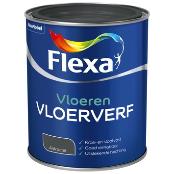 Flexa vloerverf antraciet 750 ml