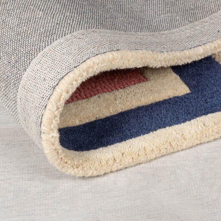 Retro vloerkleed - Ryano Blokken Multicolor