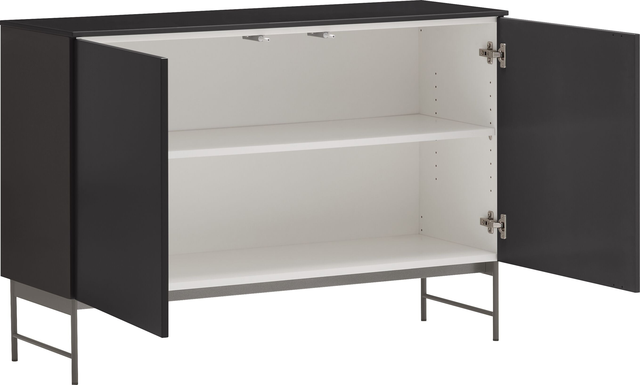 TILL Sideboard - Schwarzgrau / B: 112.0 cm x T: 41.0 cm x H: 78.3 cm