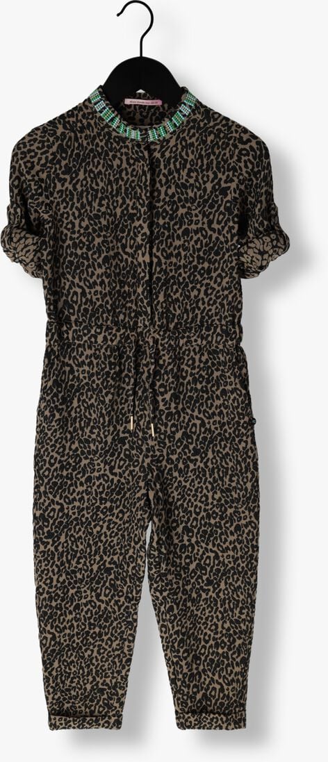 SCOTCH & SODA leopard scotch & soda jumpsuit jacquard collar embroidery jumpsuit