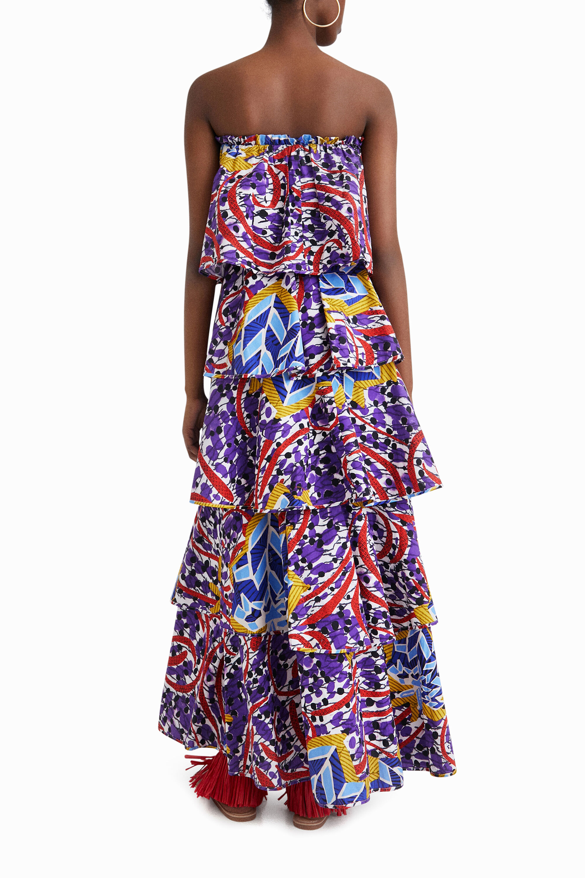 Robe longue à volants Stella Jean