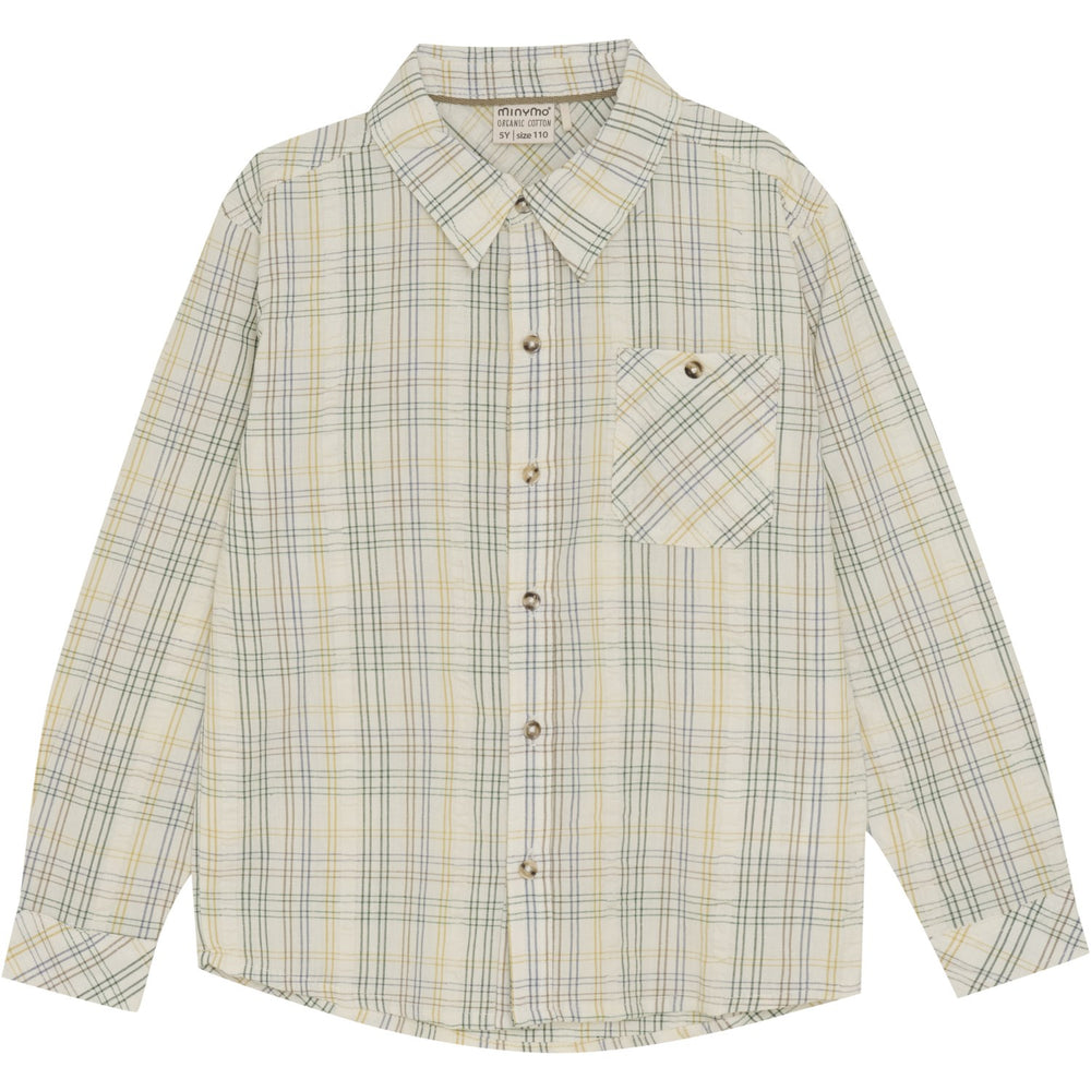 Køb Minymo Marshmallow White Skjorte Check