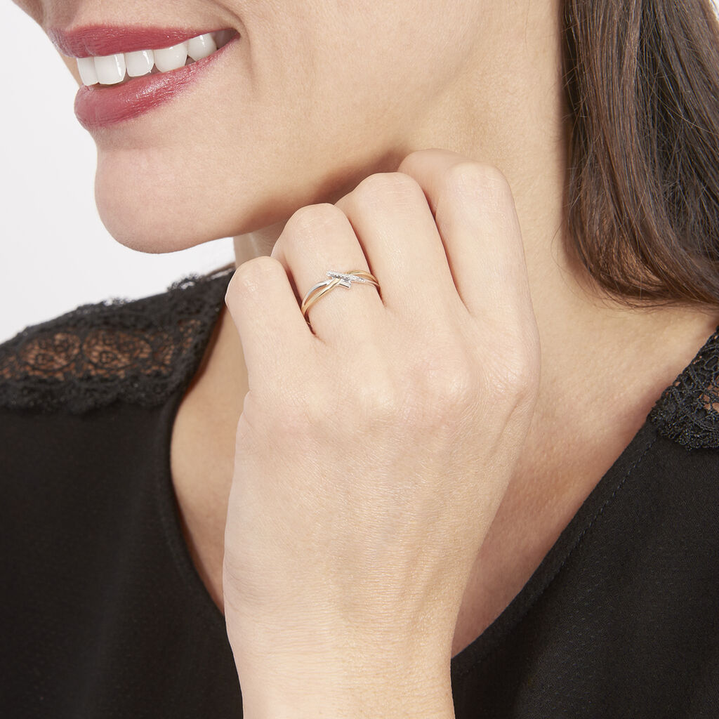 Bague Soukayna Or Bicolore Diamant