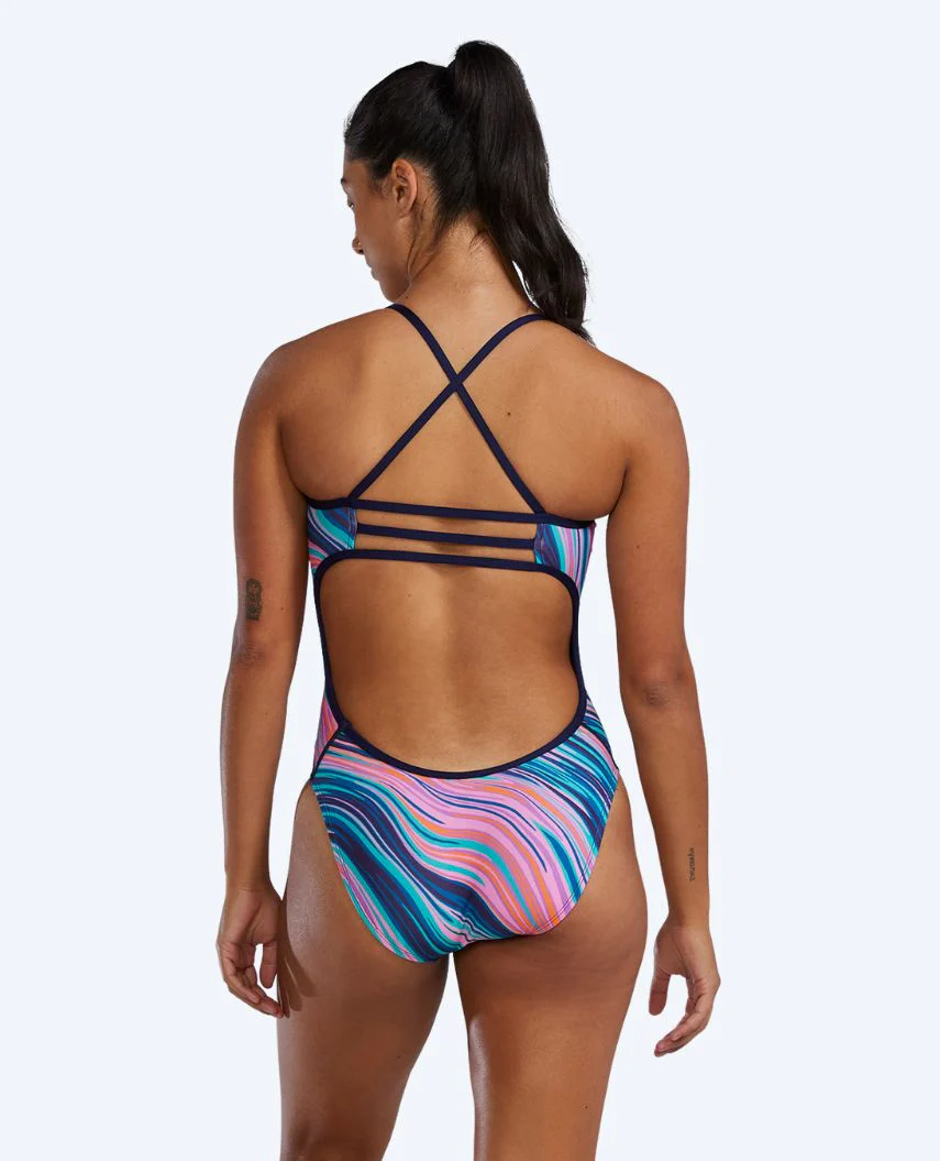 TYR badedragt til damer - Riptidal Trinityfit - Pink/blå
