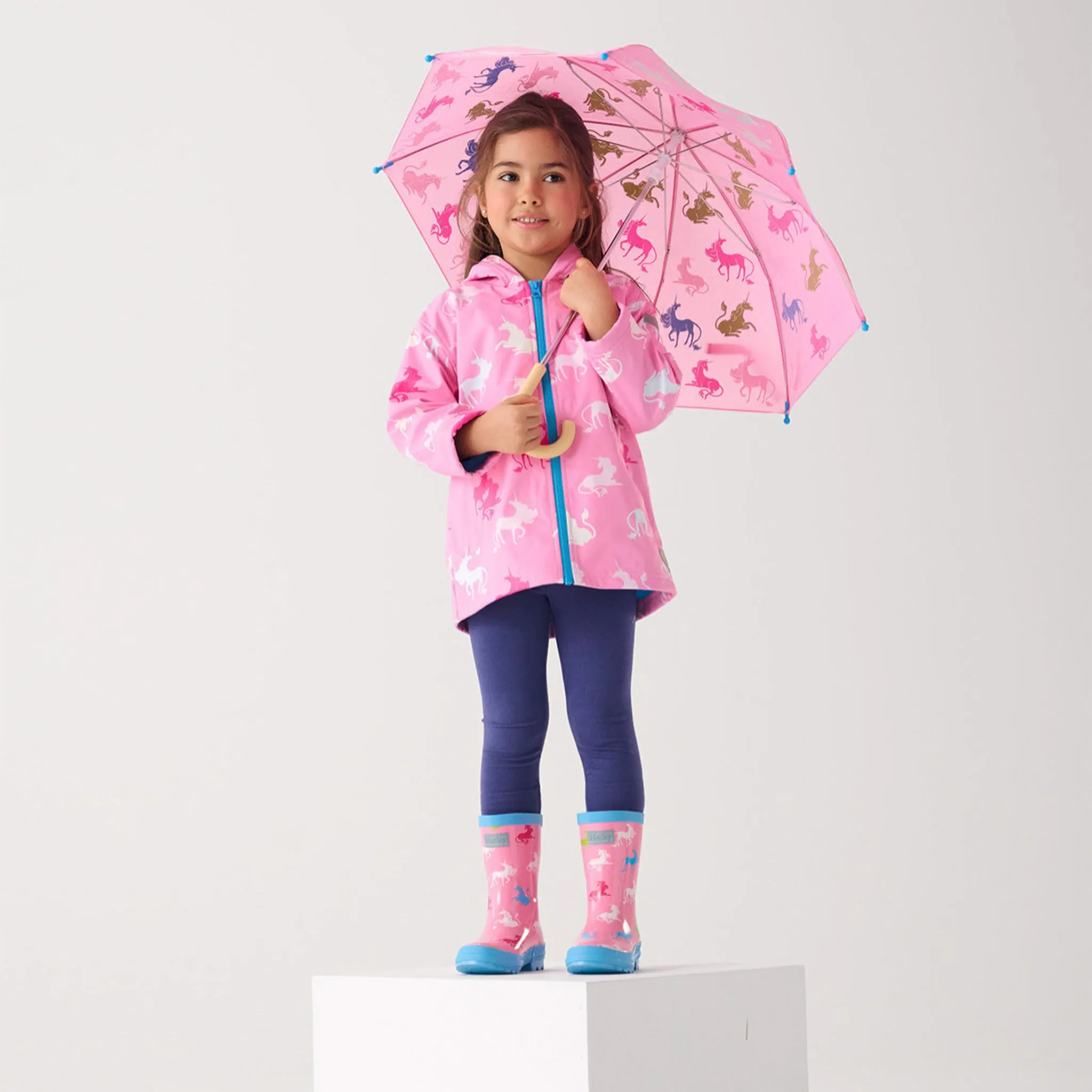 Hatley Imperméable + Botte de pluie + Parapluie - Licorne
