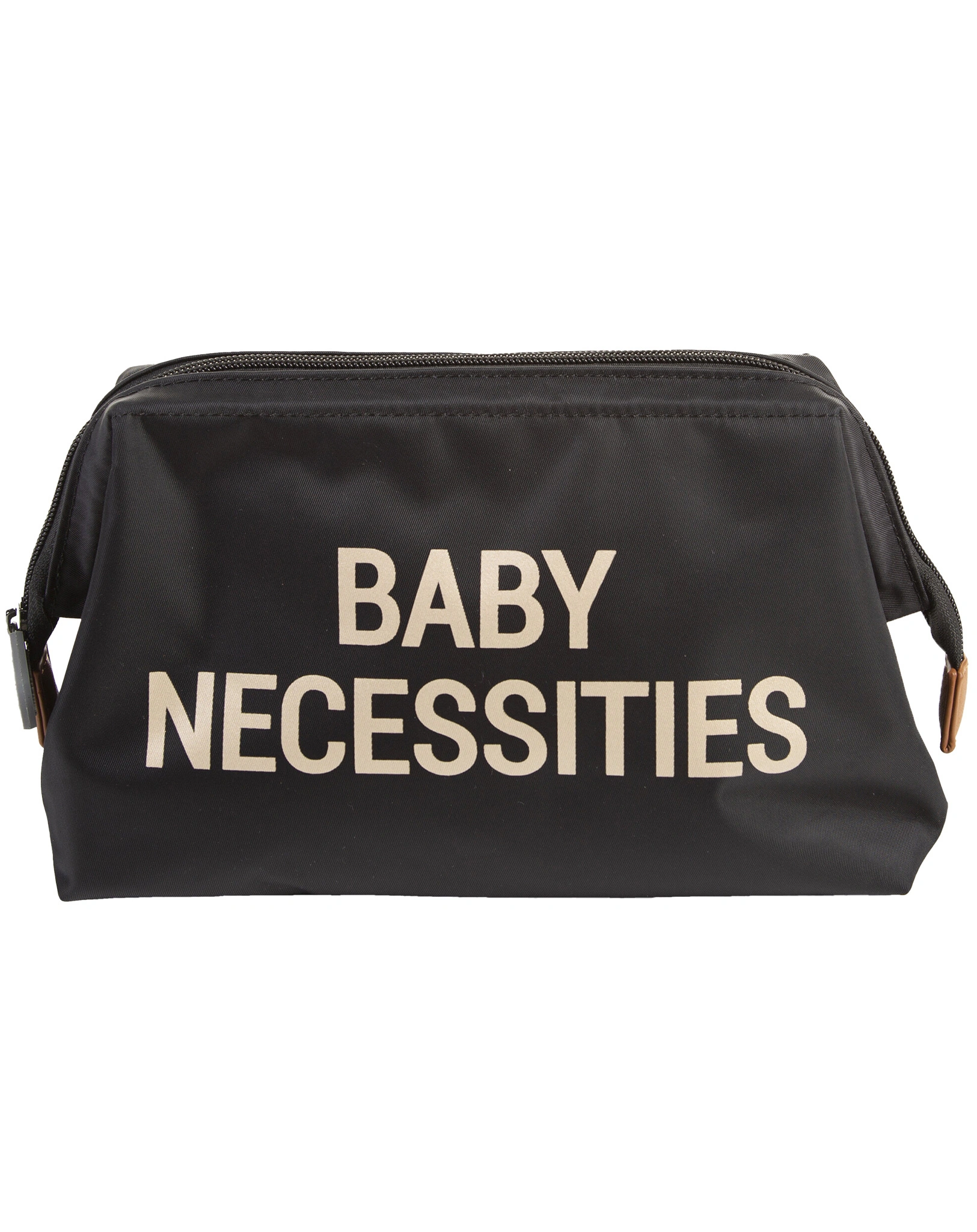 Kulturbeutel BABY NECESSITIES (27x13x15) in schwarz/gold
