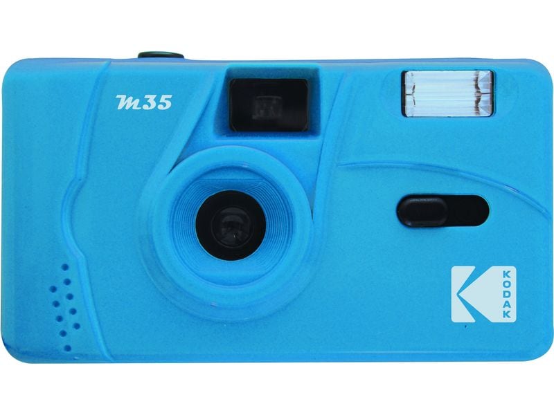 Kodak Analogkamera M35 – Blau Kleine wiederverwendbare Filmkamera mit Blitz