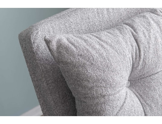 CONCEPT1 - Fauteuil convertible Fauteuil Sando Single Teddy Gris 67 x 78 x h78