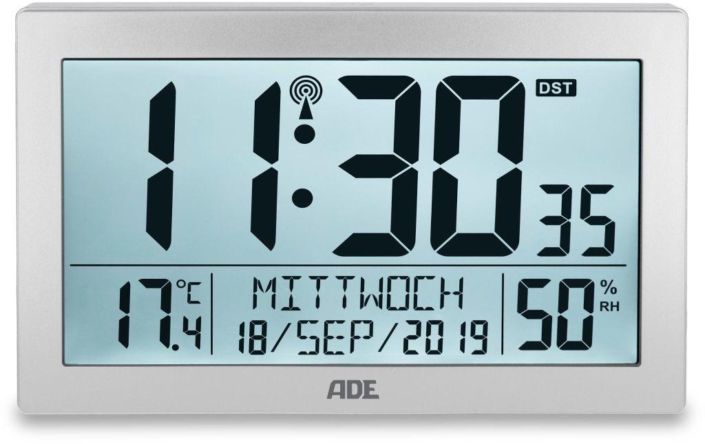 ADE Wanduhr »XL, Silber«