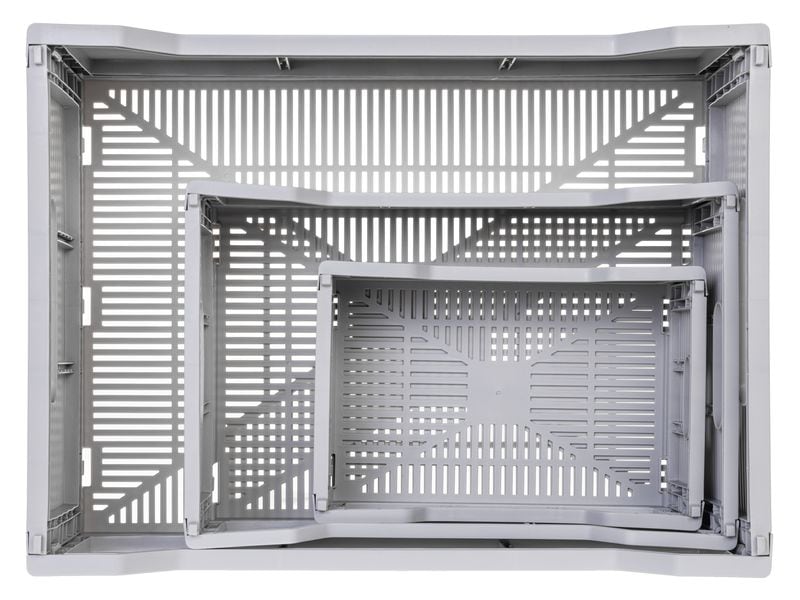 COCON Klappbox 30.5 x 20.5 x 12.5 cm, Grau Faltbare Aufbewahrungsbox
