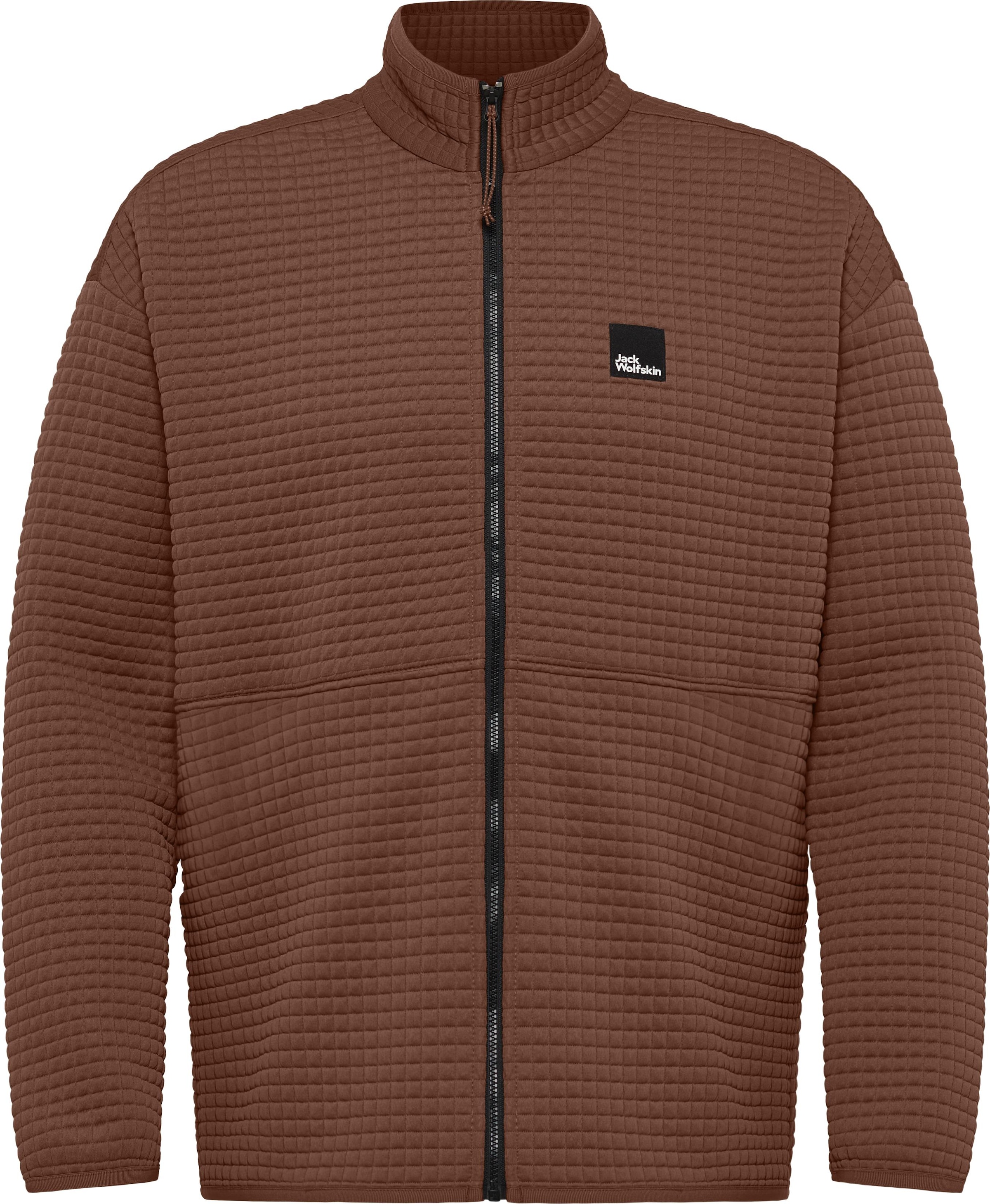 Jack Wolfskin Fleecejacke »MOGARI FZ M« ohne Kapuze Steppoptik in Waffelmuster
