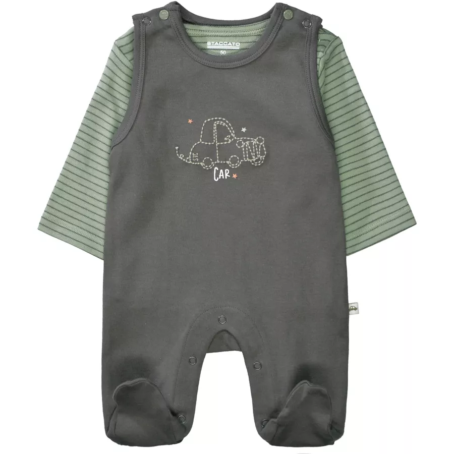 Staccato Strampler+Shirt soft anthrazit