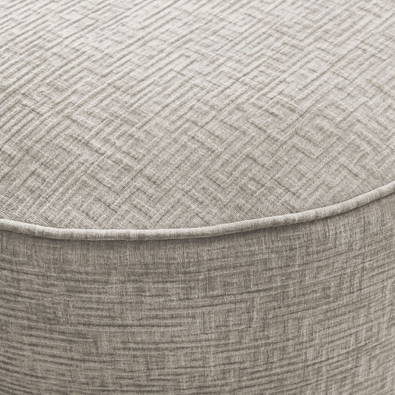Bobochic Pouf pour canapé modulable Rousseau texturé beige - 140x70x45 cm