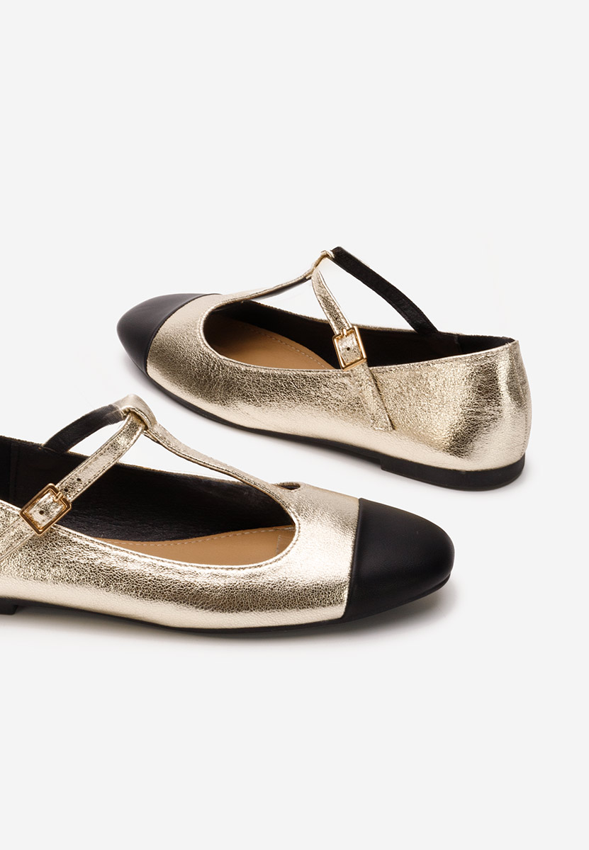Ballerines femme dorées Camella