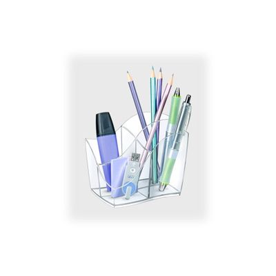 CEP Ellypse - Multipot à crayons 4 compartiments - taupe